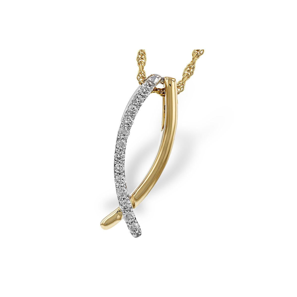 14KT Gold Diamond Necklace