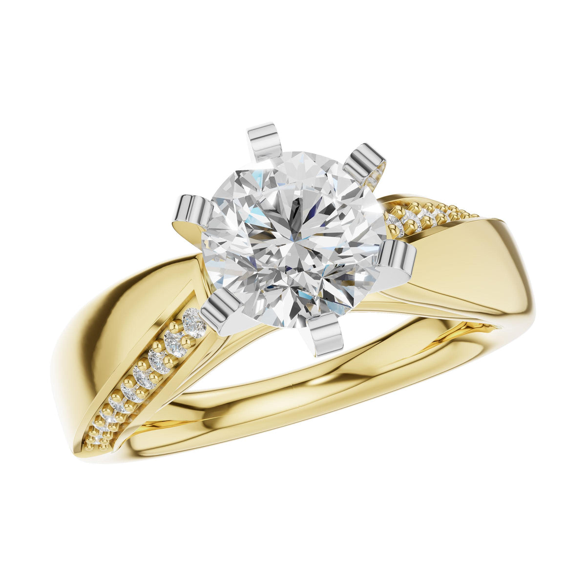 14KT Gold Semi-Mount Engagement Ring