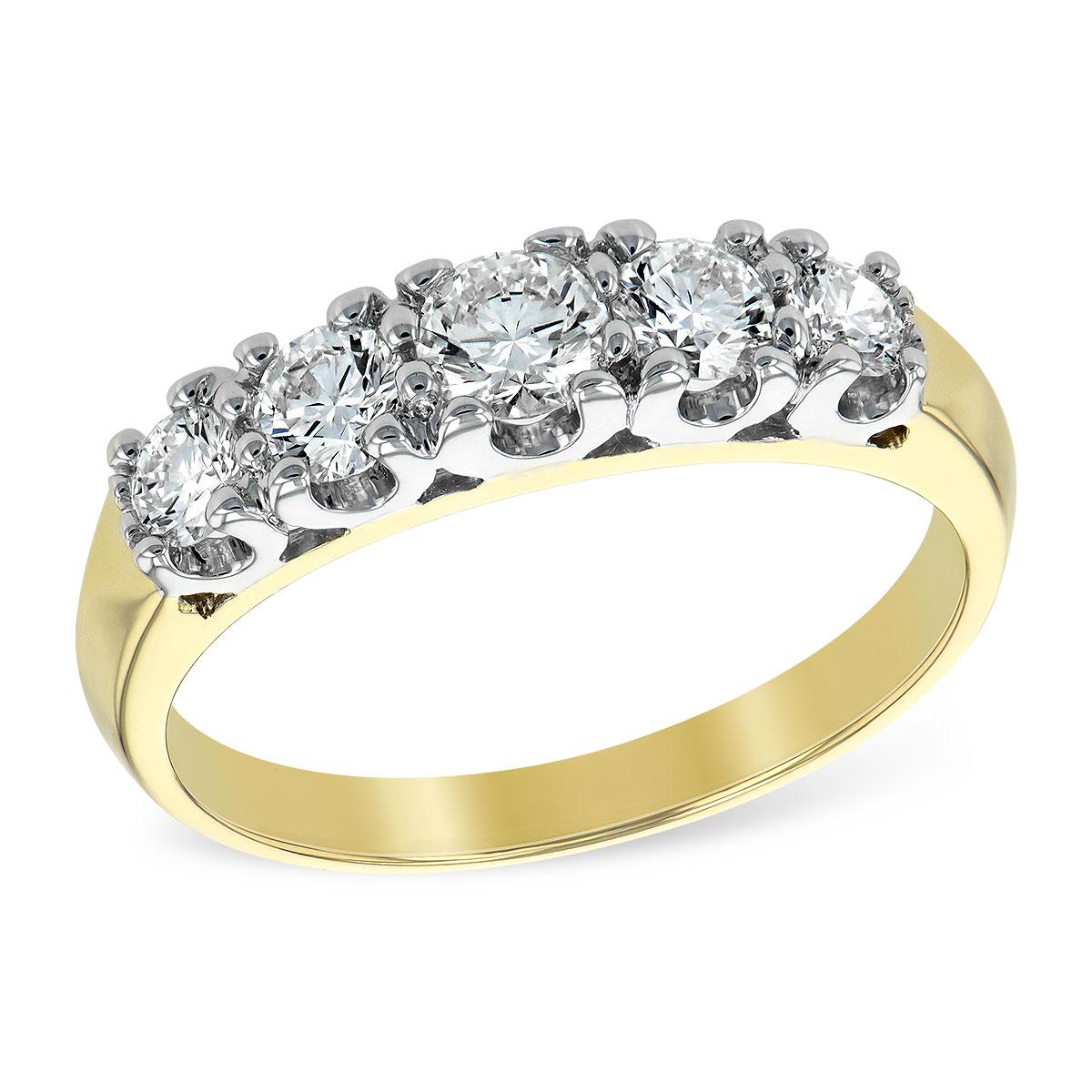 14KT Gold Ladies Diamond Wedding Ring