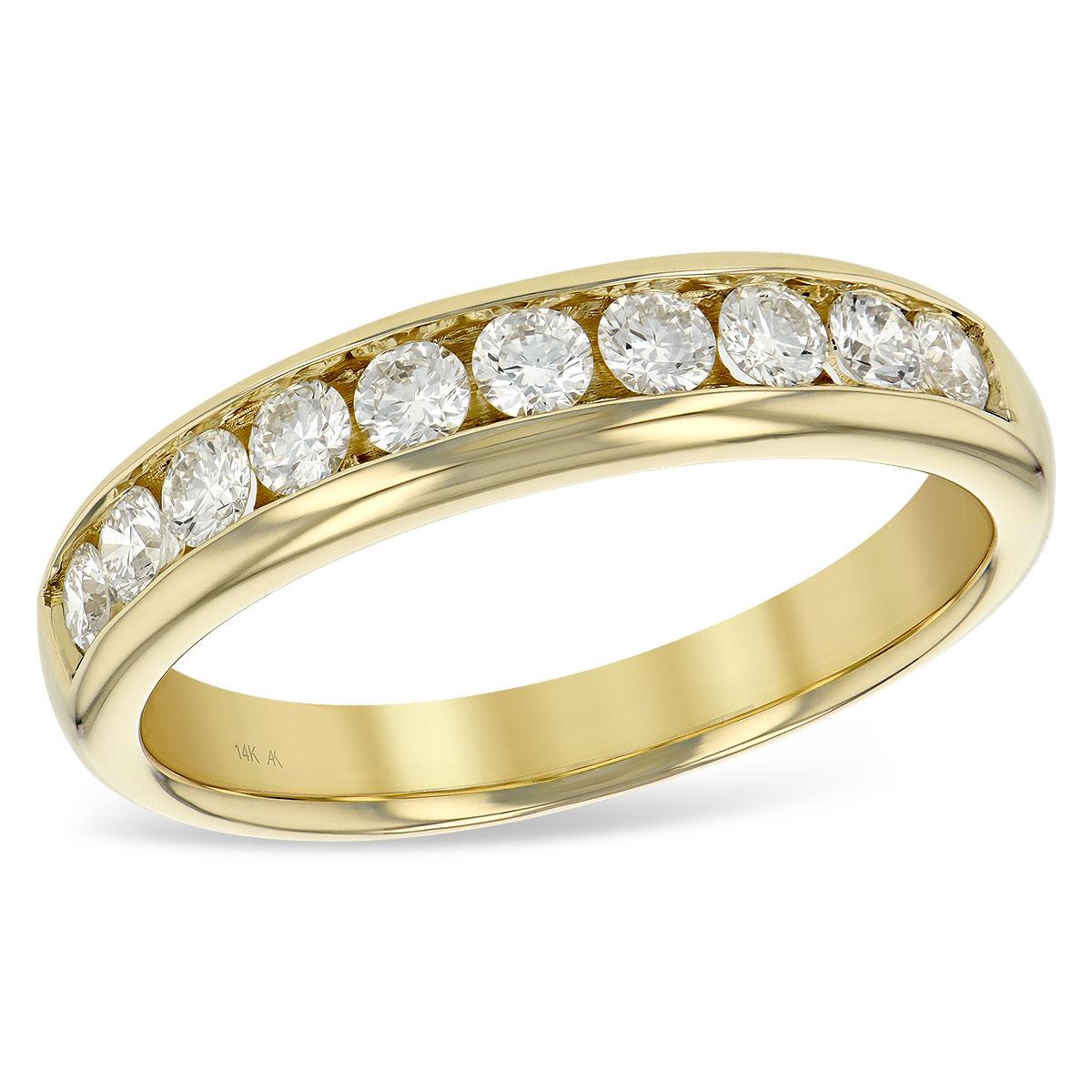 14KT Gold Ladies Diamond Wedding Ring