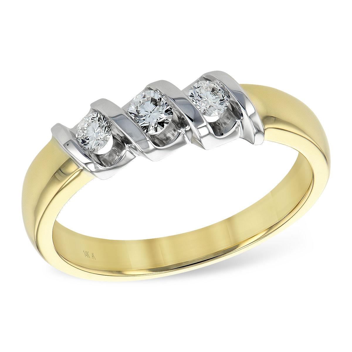14KT Gold Ladies Diamond Wedding Ring