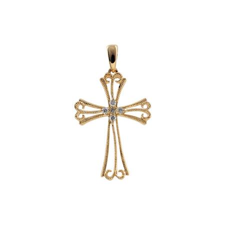14KT Gold Diamond Pendant