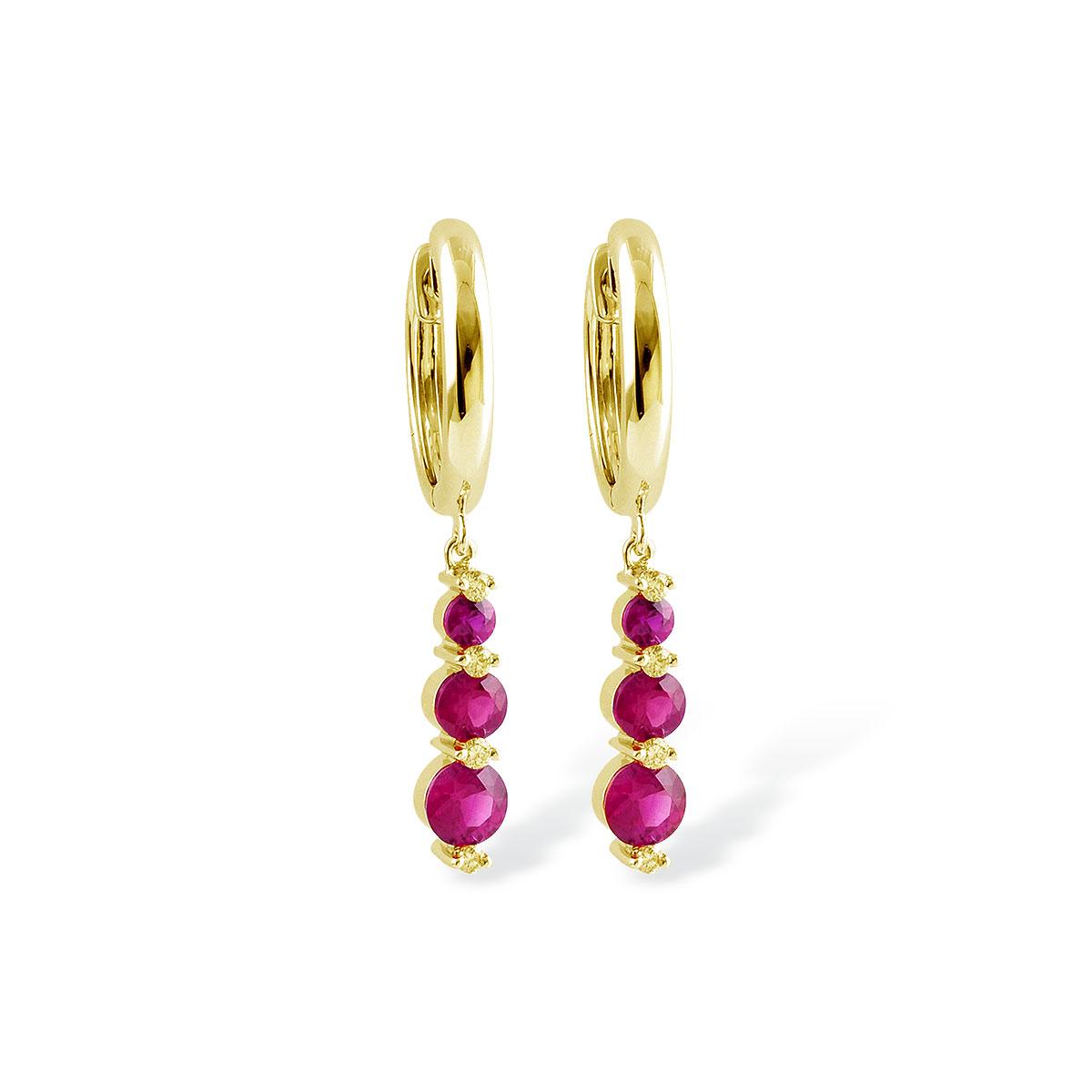 14KT Gold Ruby Earrings