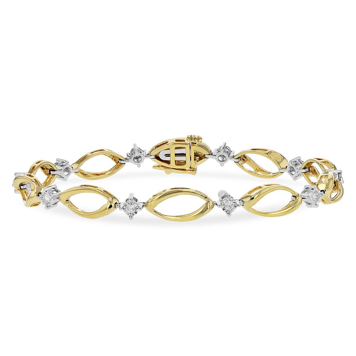 14KT Gold Diamond Bracelet