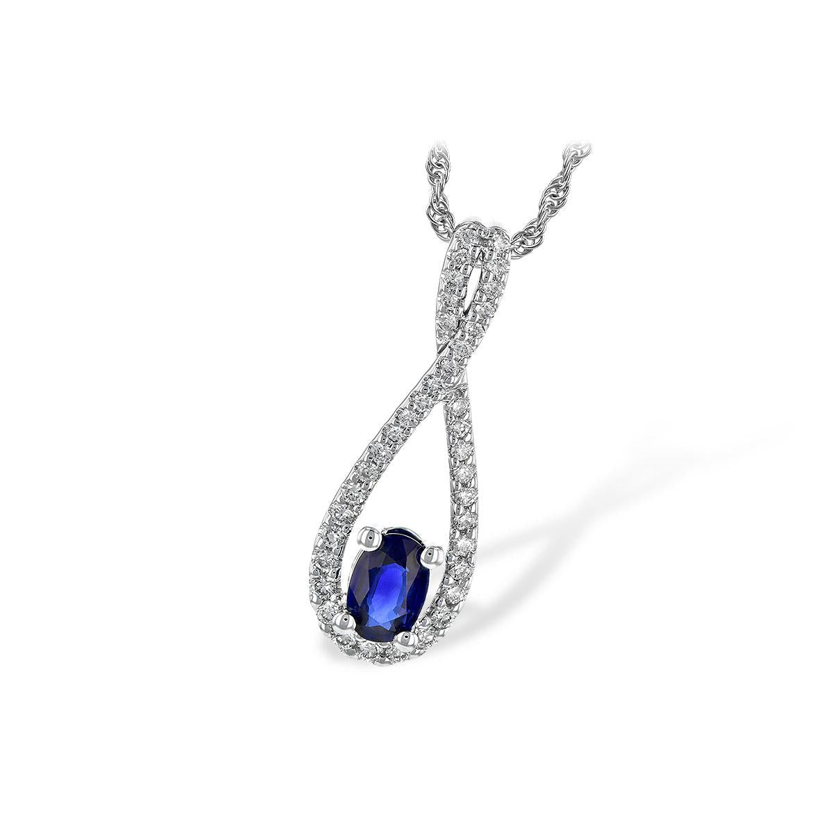 14KT Gold Sapphire Necklace