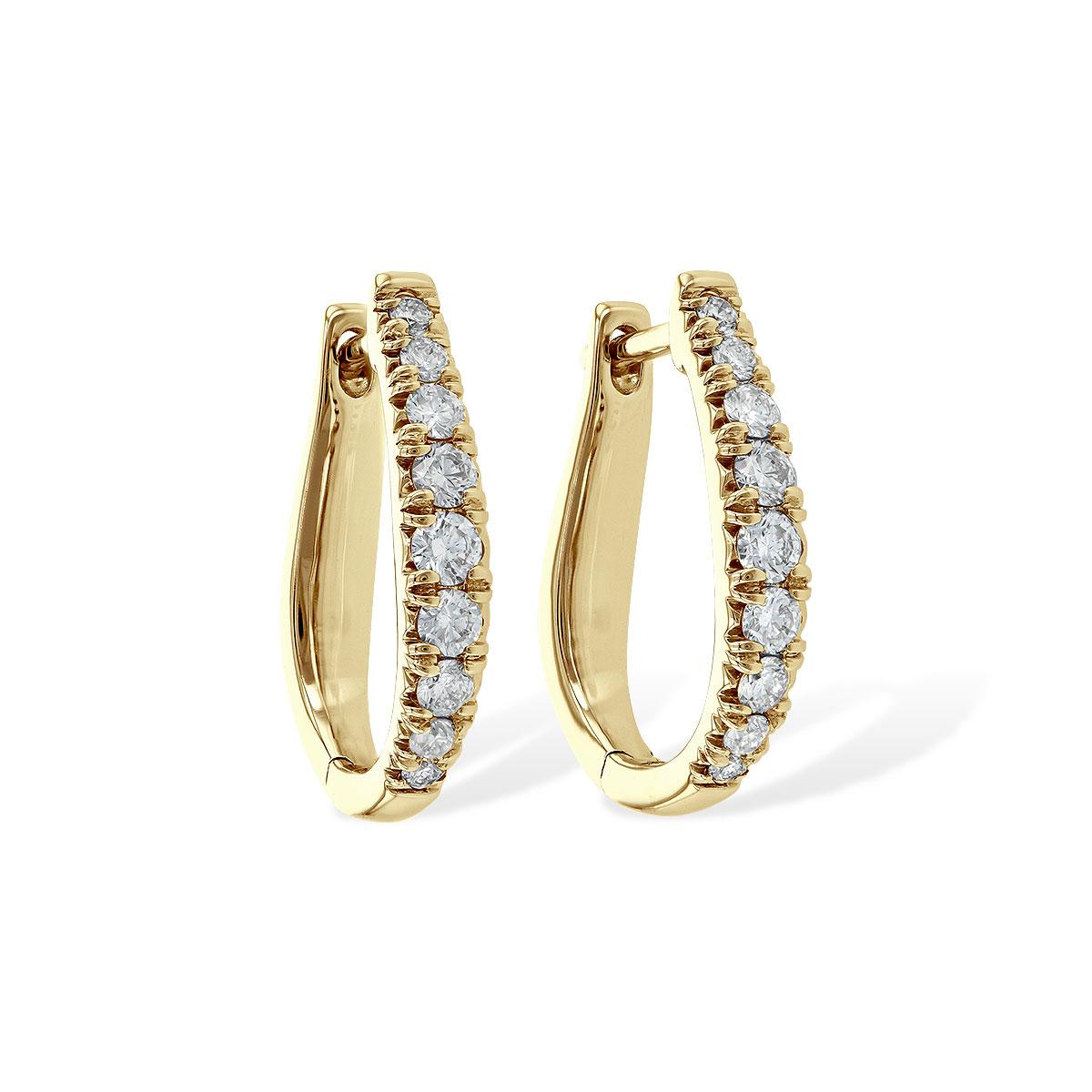 14KT Gold Diamond Earrings