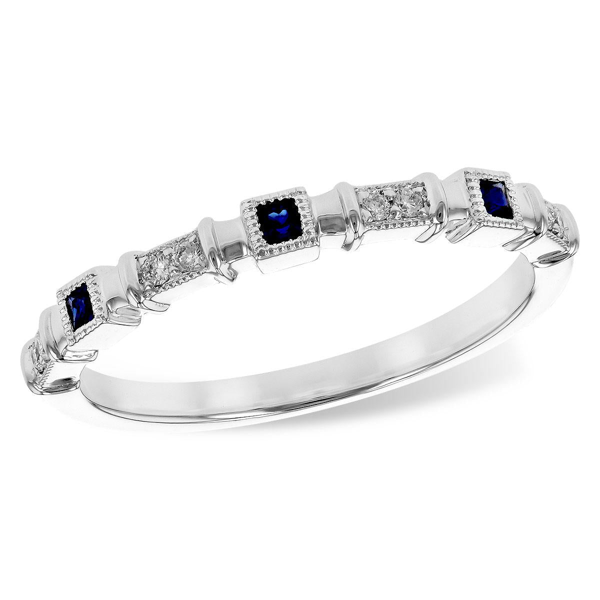 14KT Gold Ladies Sapphire Wedding Ring