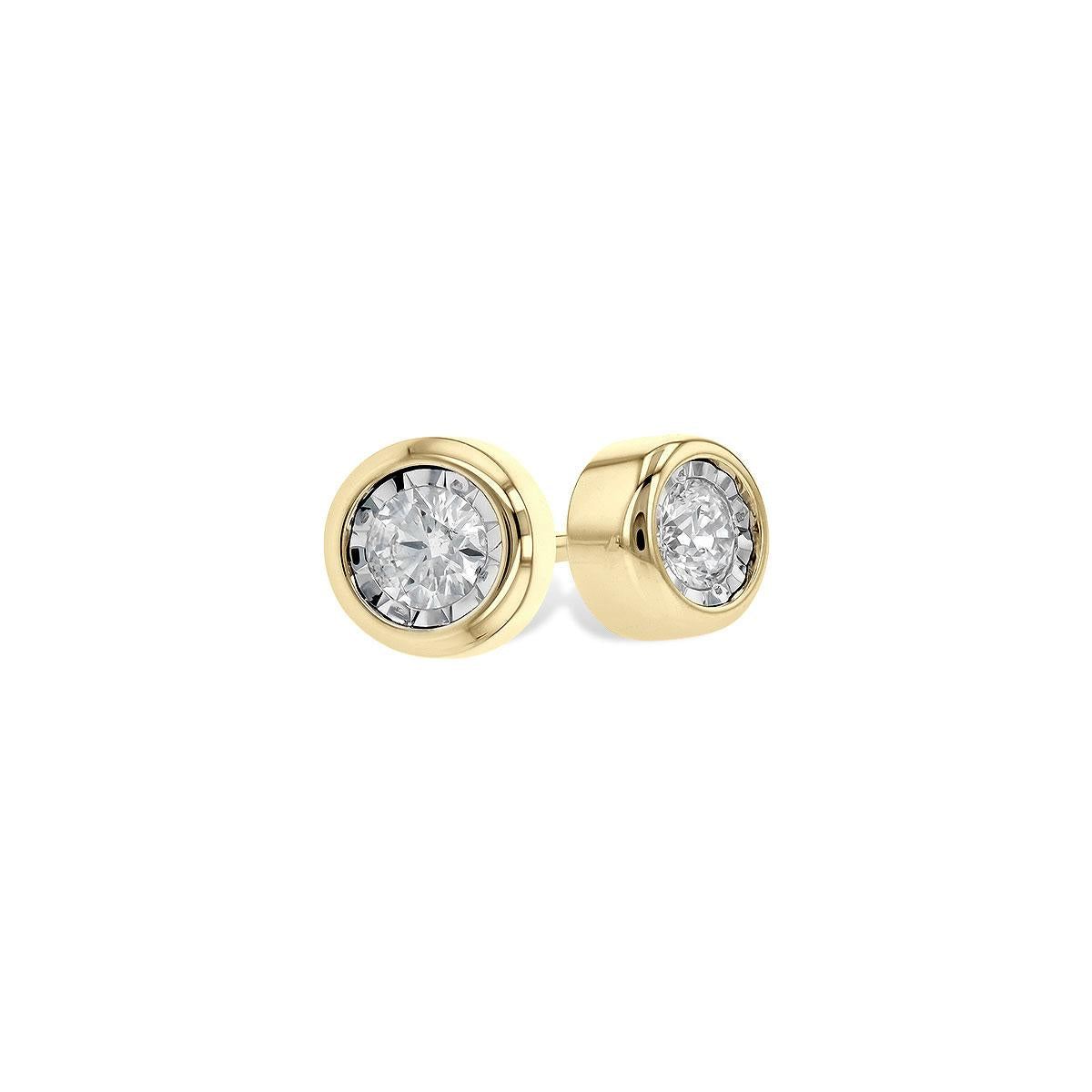 14KT Gold Diamond Earrings