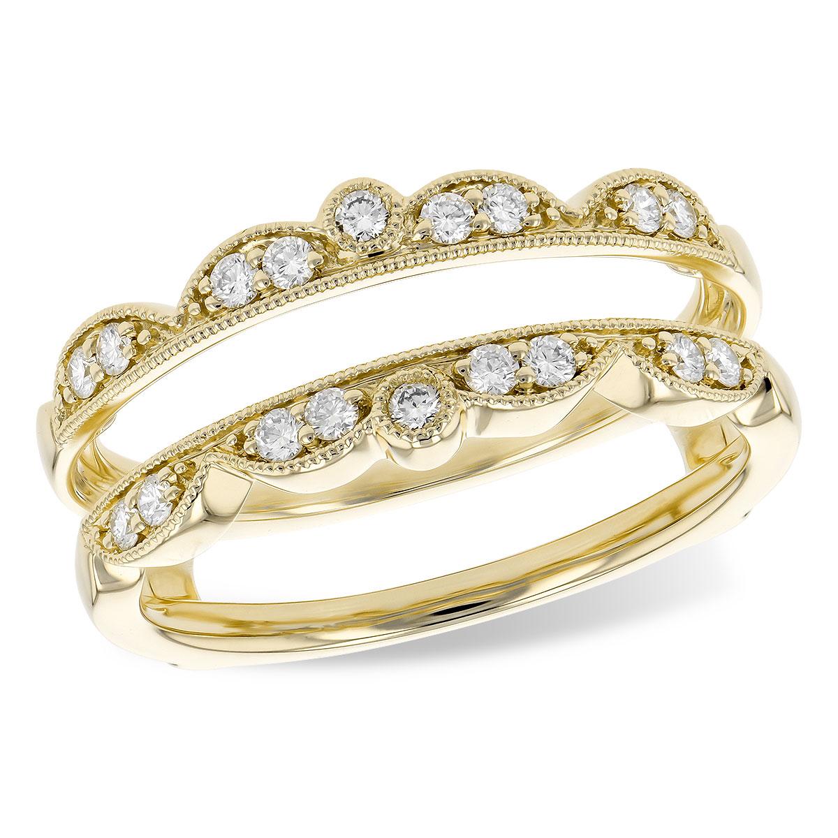 14KT Gold Ladies Diamond Wrap/Guard