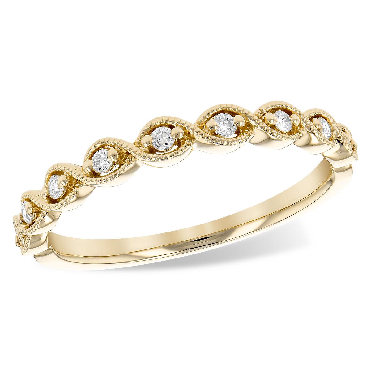 14KT Gold Ladies Diamond Wedding Ring
