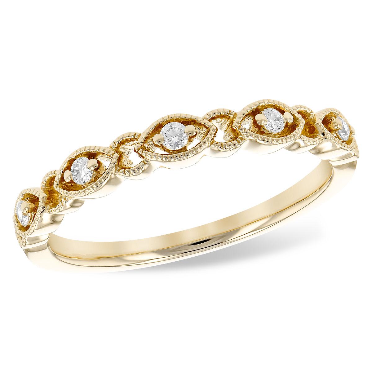 14KT Gold Ladies Diamond Wedding Ring