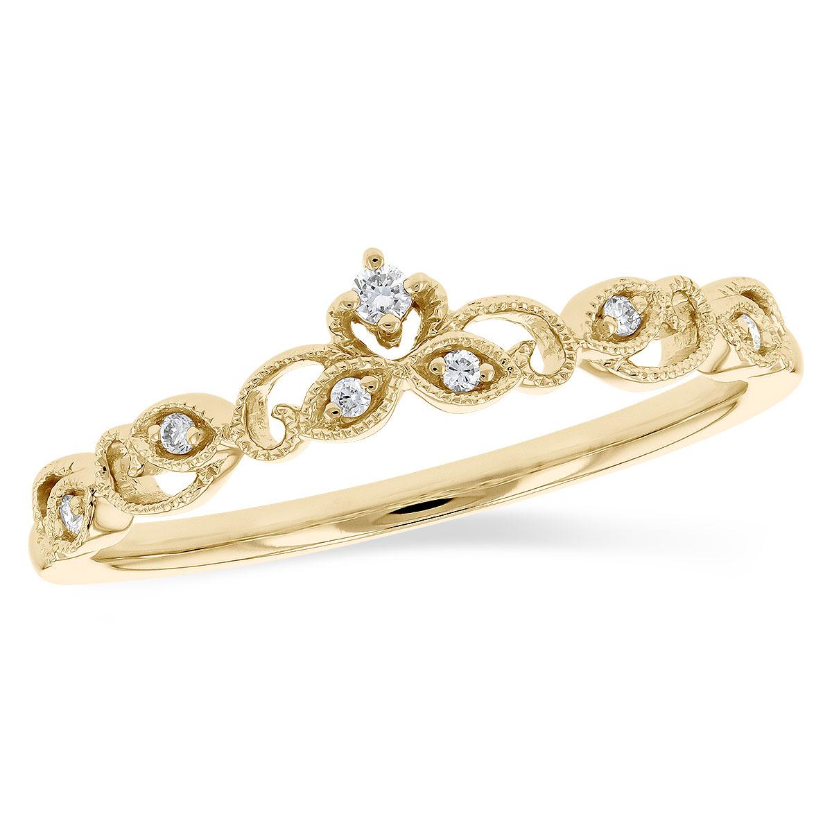 14KT Gold Ladies Diamond Wrap/Guard