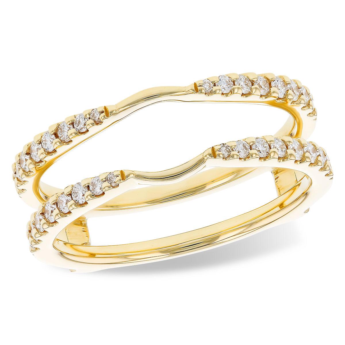 14KT Gold Ladies Diamond Wrap/Guard