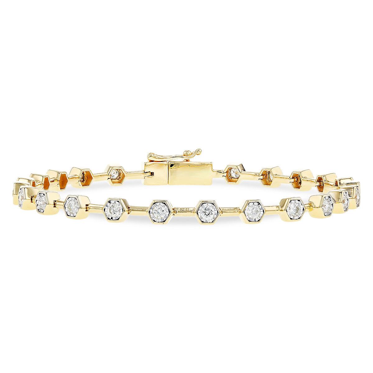 14KT Gold Diamond Bracelet