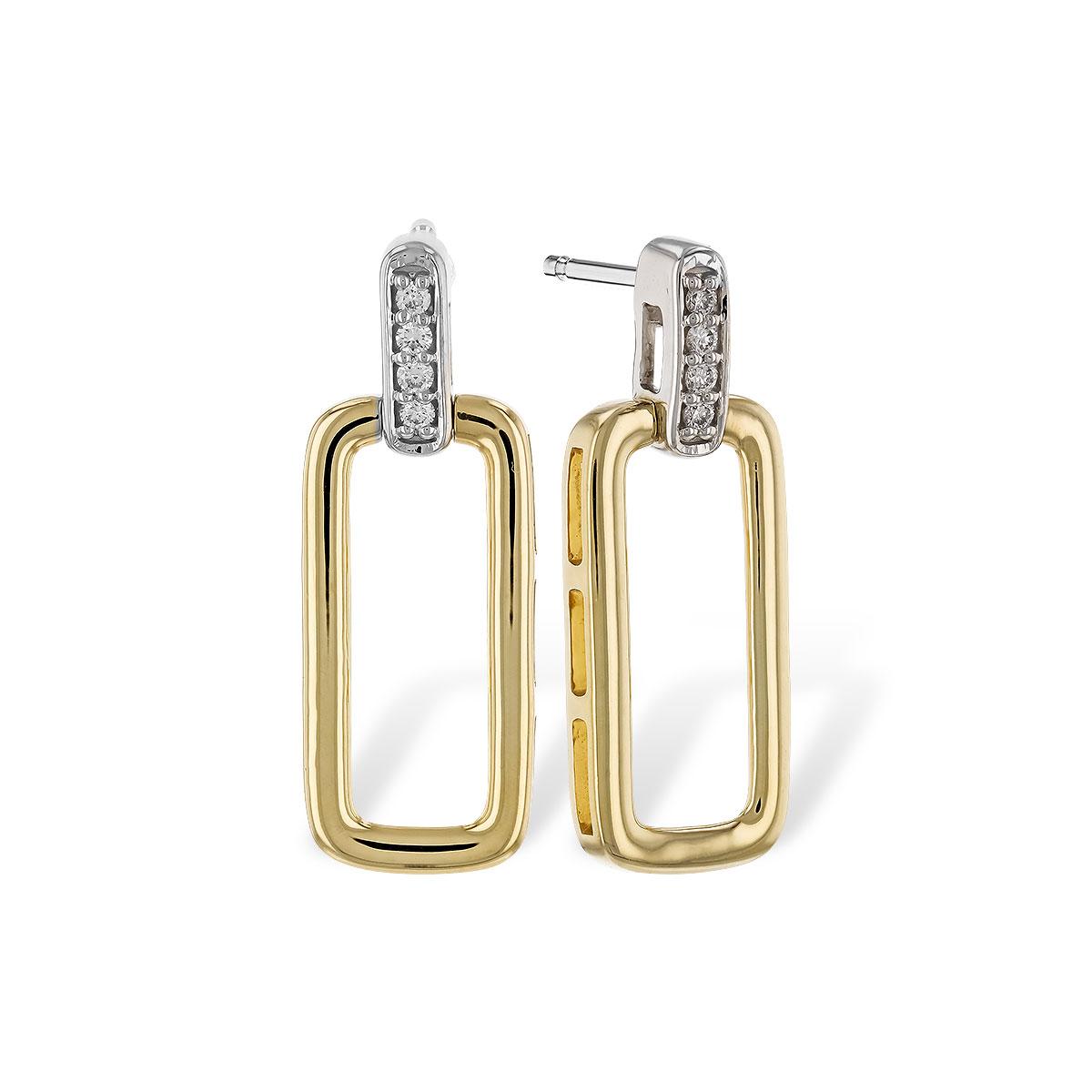 14KT Gold Diamond Earrings