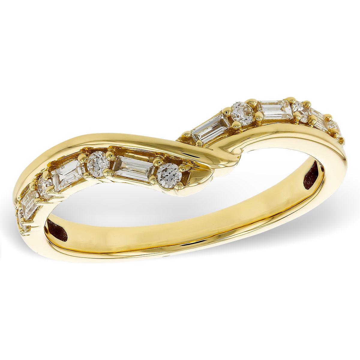 14KT Gold Ladies Diamond Wrap/Guard