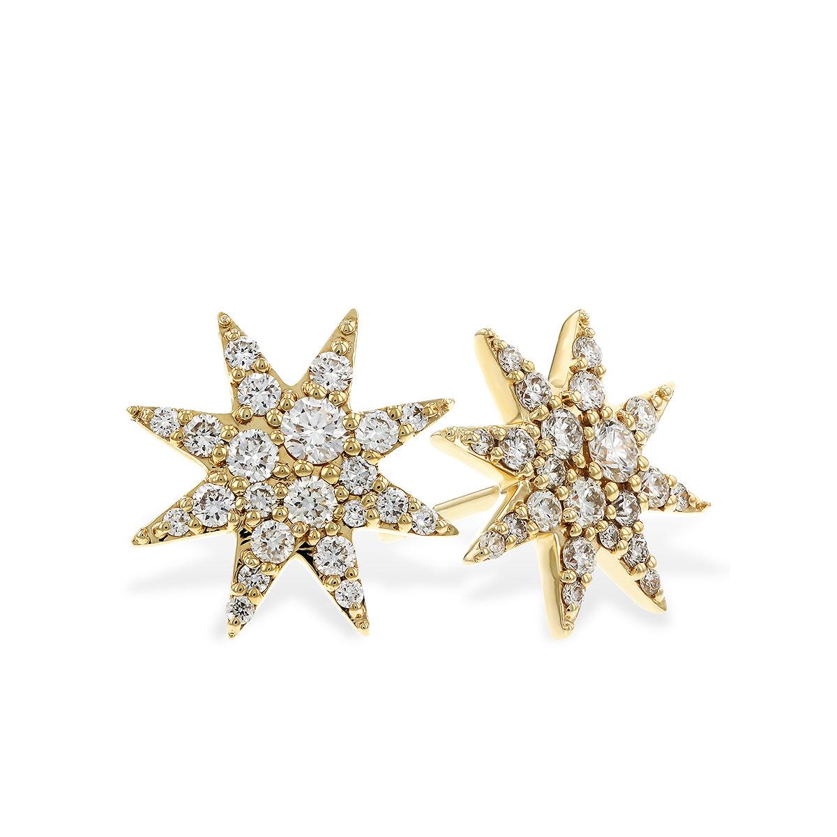 14KT Gold Diamond Earrings