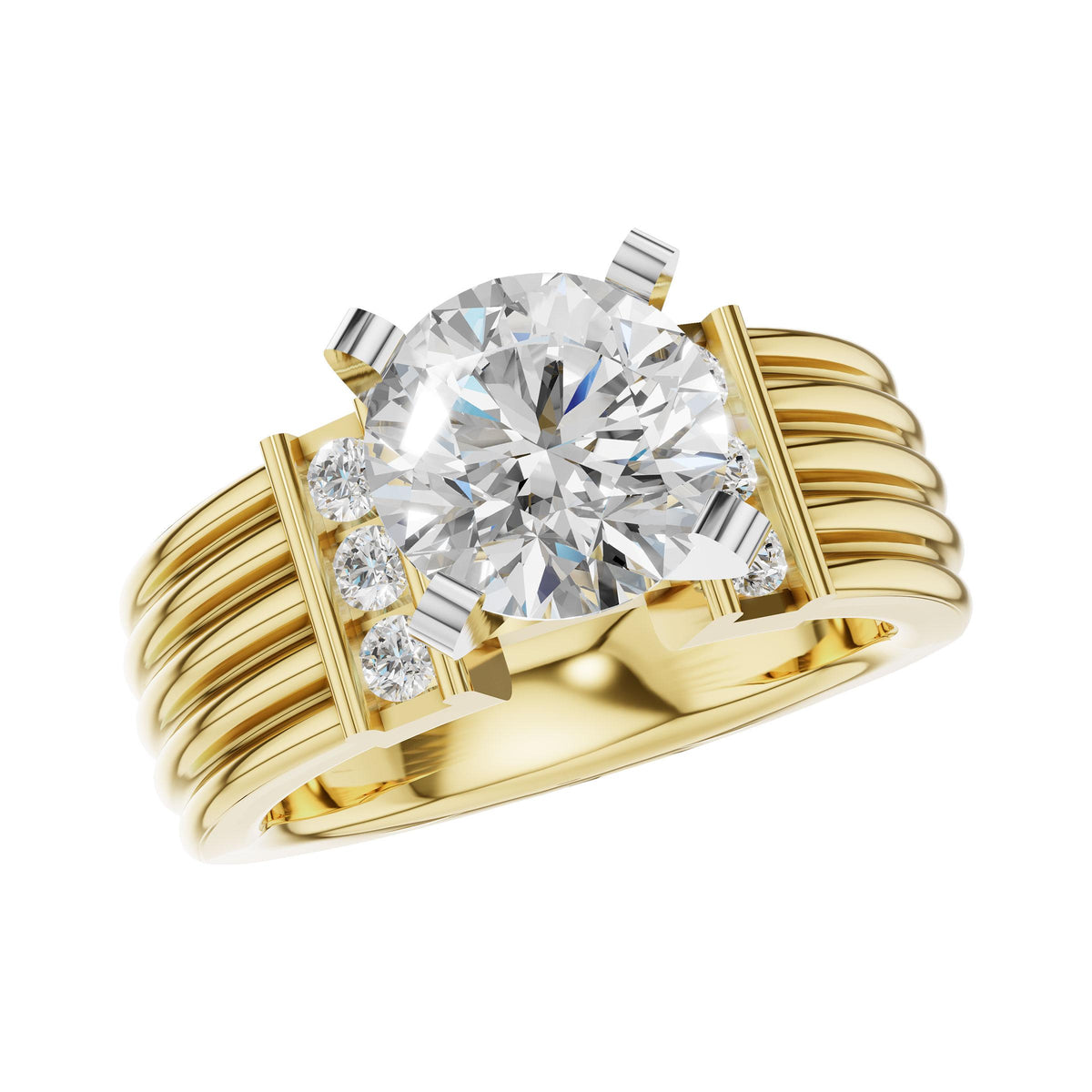14KT Gold Semi-Mount Engagement Ring