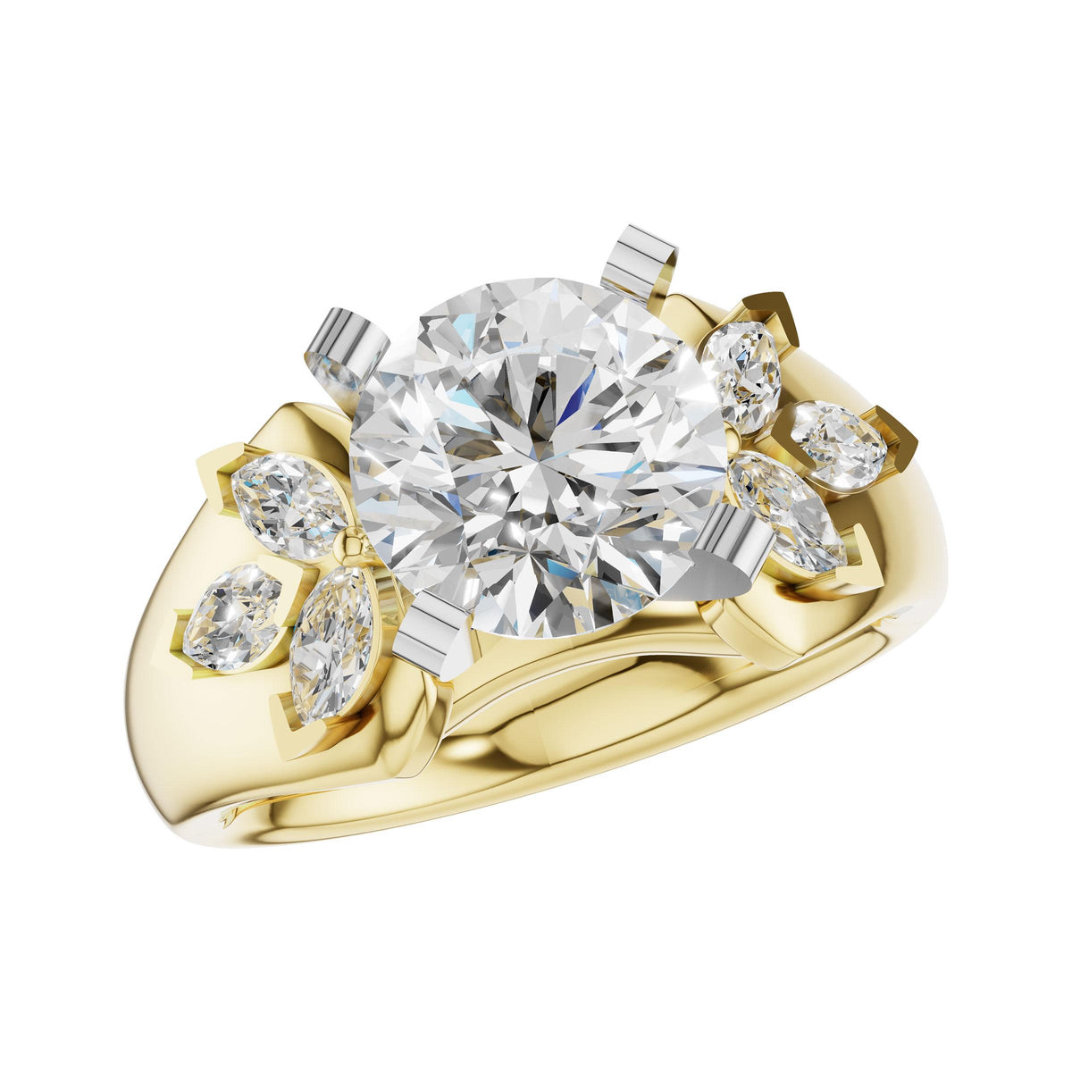 14KT Gold Semi-Mount Engagement Ring