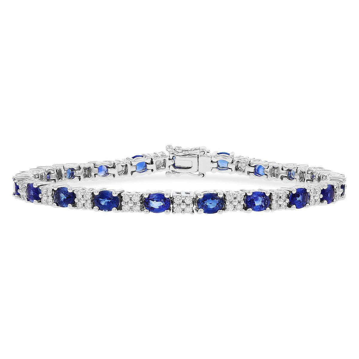 14KT Gold Sapphire Bracelet