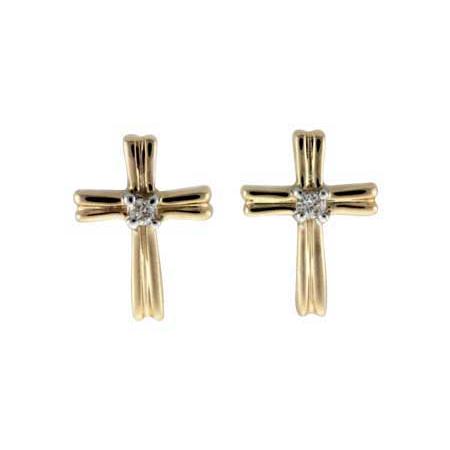 14KT Gold Diamond Earrings