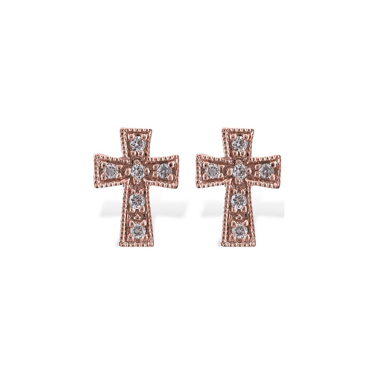 14KT Gold Diamond Earrings