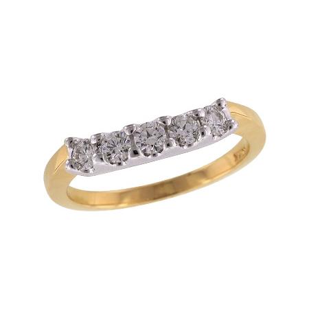 14KT Gold Ladies Diamond Wrap/Guard