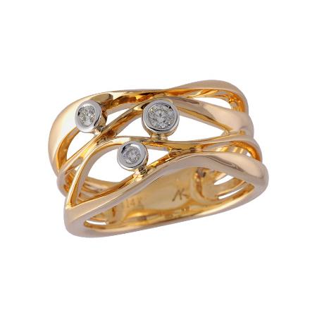14KT Gold Ladies Diamond Wedding Ring
