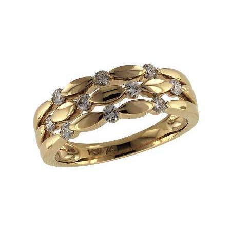 14KT Gold Ladies Diamond Wedding Ring