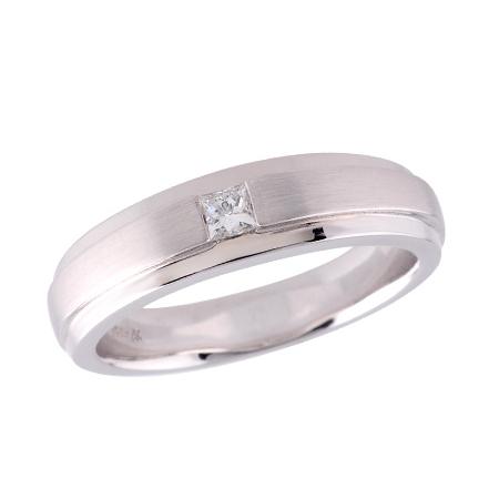 14KT Gold Mens Diamond Wedding Ring