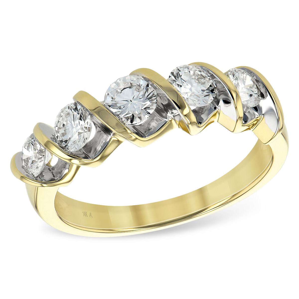 14KT Gold Ladies Diamond Wedding Ring