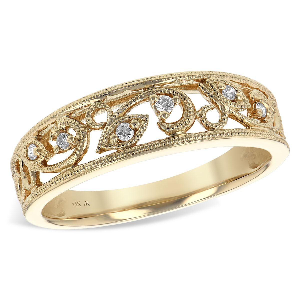 14KT Gold Ladies Diamond Wedding Ring
