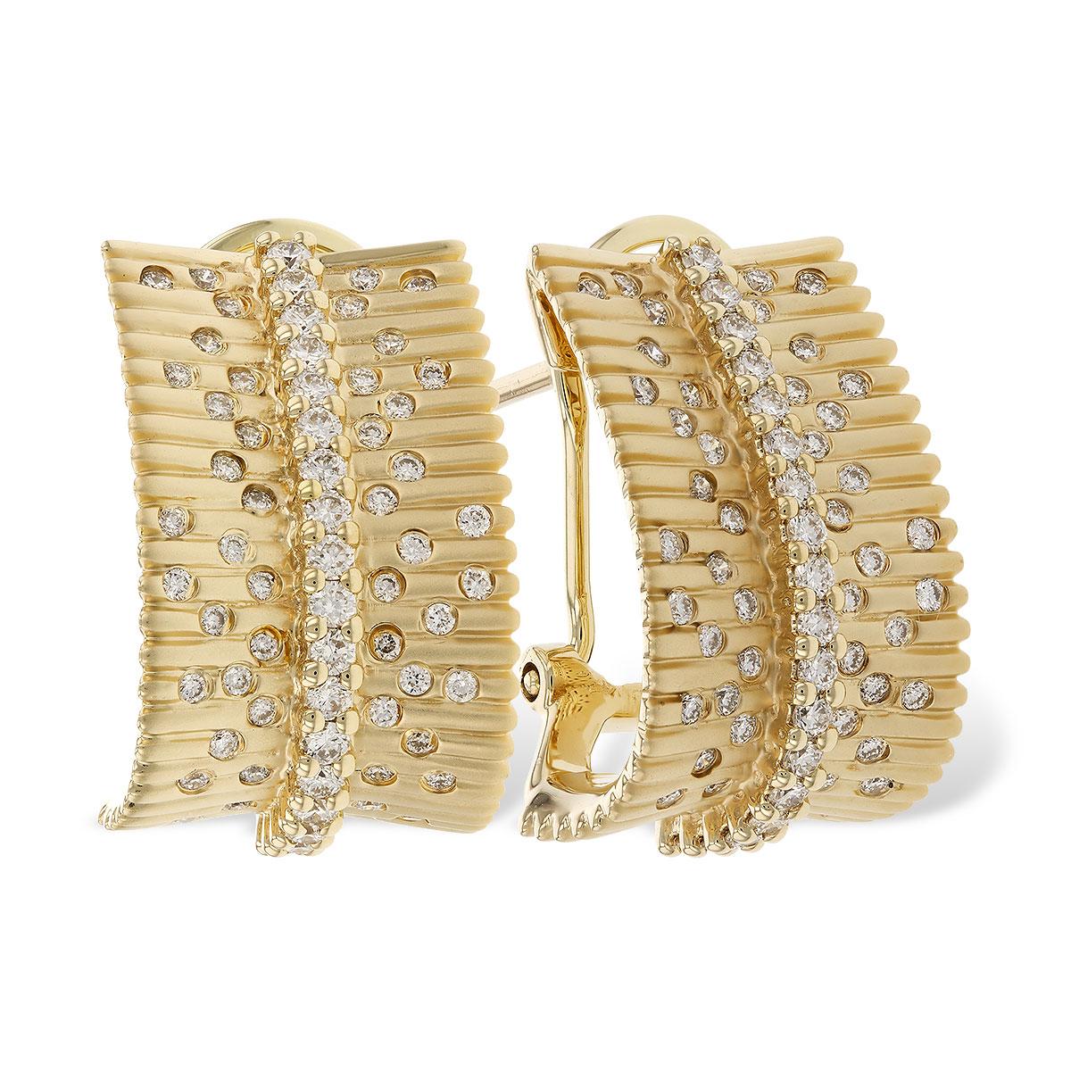 14KT Gold Diamond Earrings