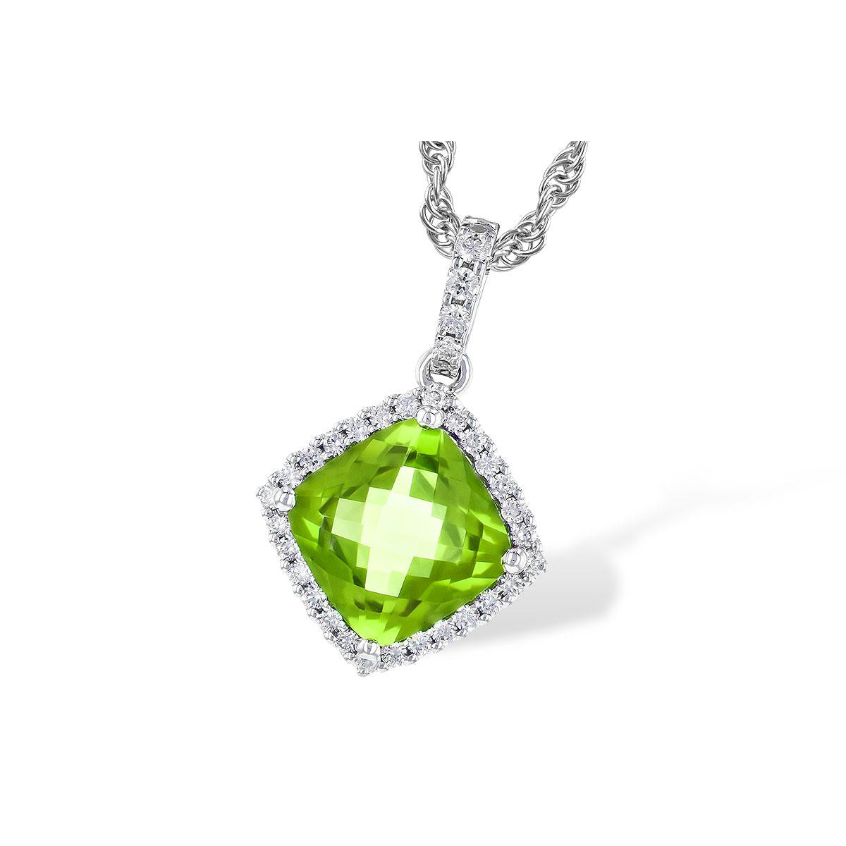 14KT Gold Peridot Necklace