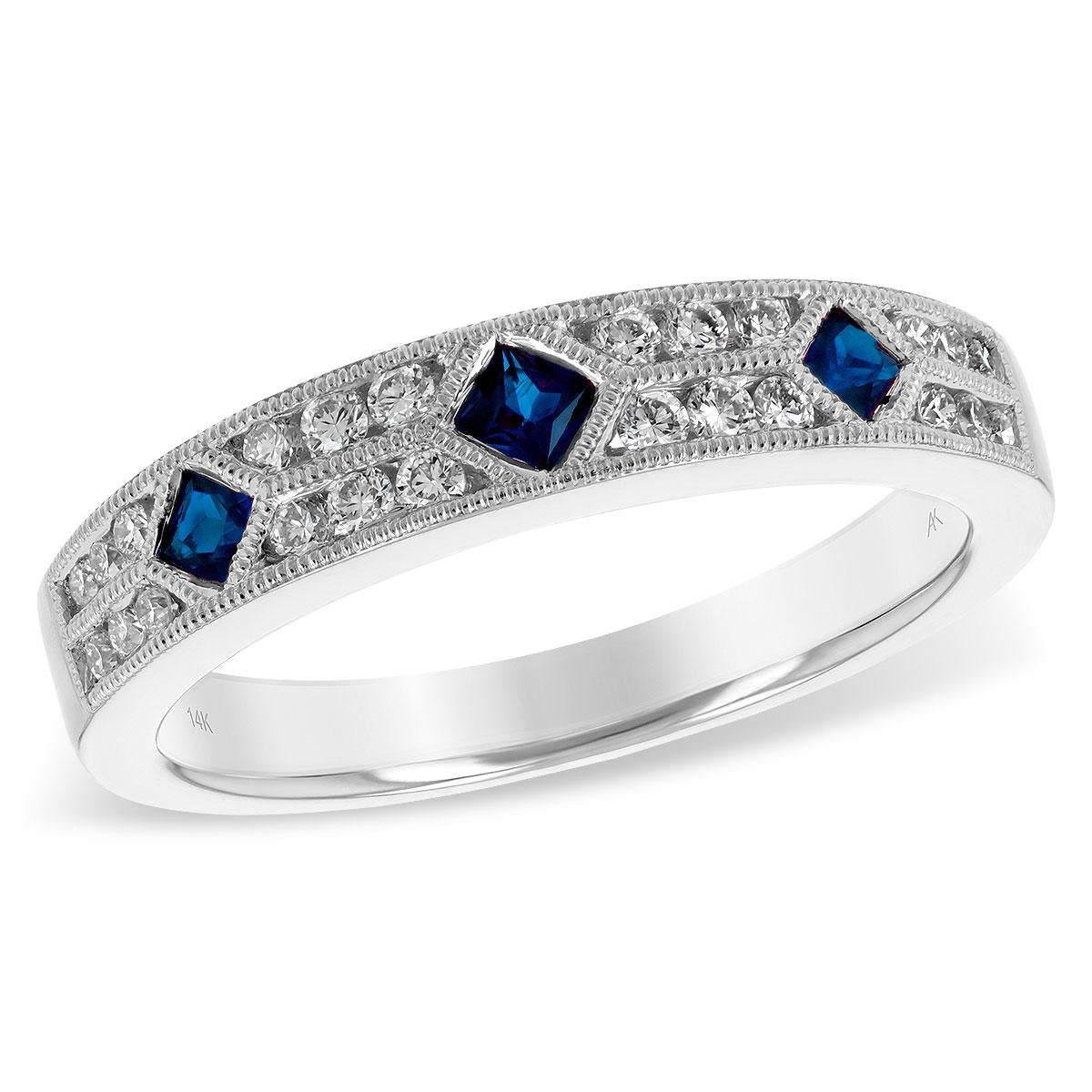 14KT Gold Ladies Sapphire Wedding Ring