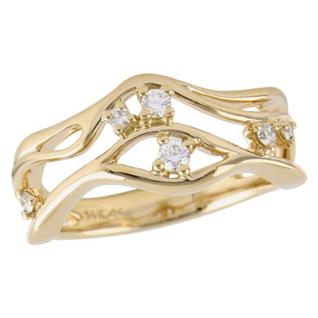14KT Gold Ladies Diamond Wedding Ring