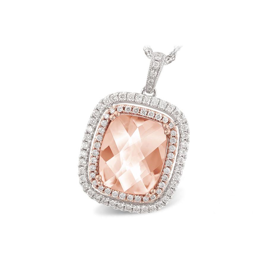 14KT Gold Morganite Necklace