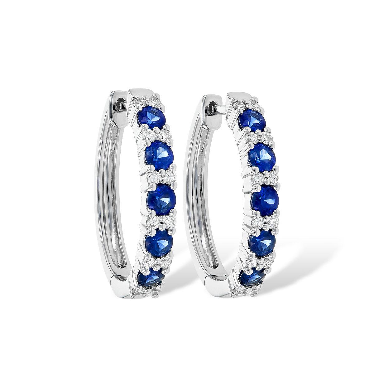 14KT Gold Sapphire Earrings