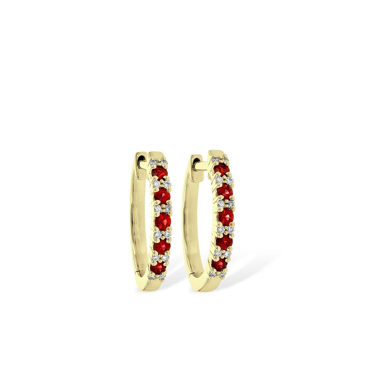 14KT Gold Ruby Earrings