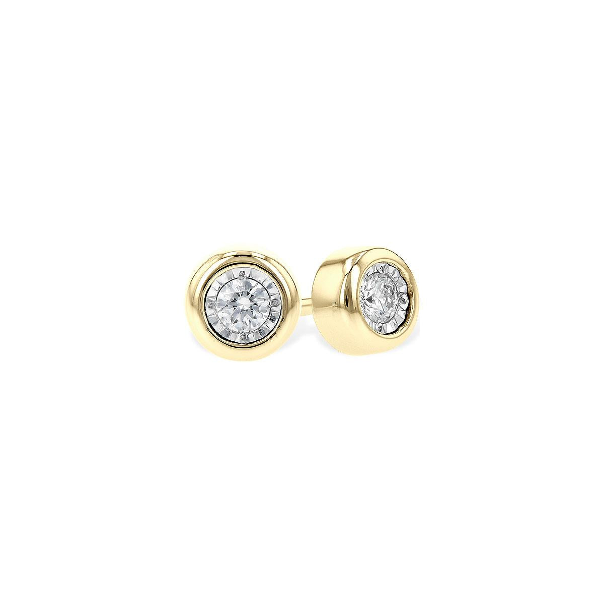 14KT Gold Diamond Earrings
