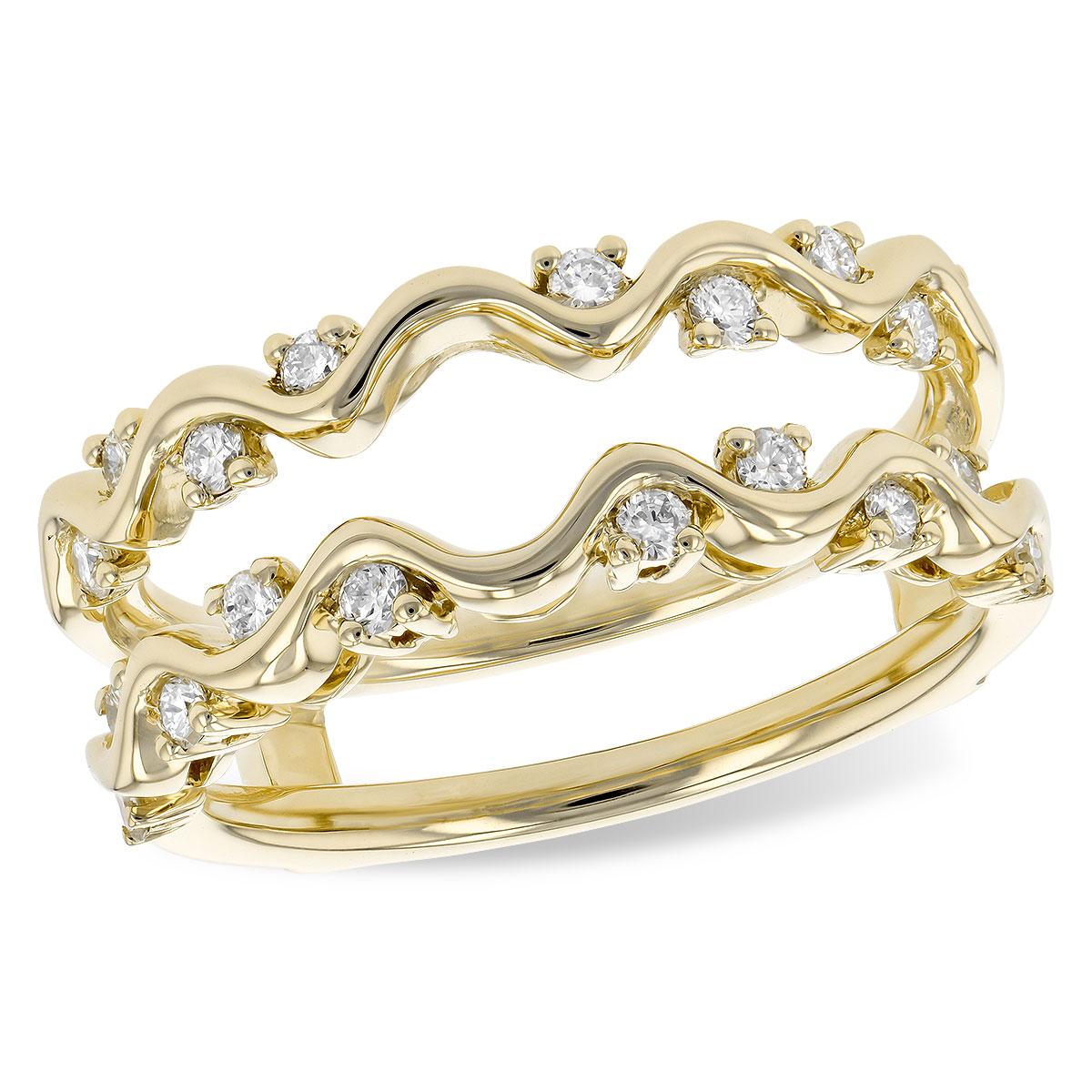14KT Gold Ladies Diamond Wrap/Guard