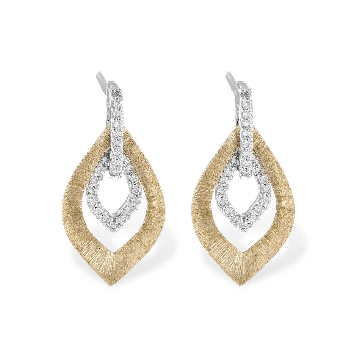14KT Gold Diamond Earrings
