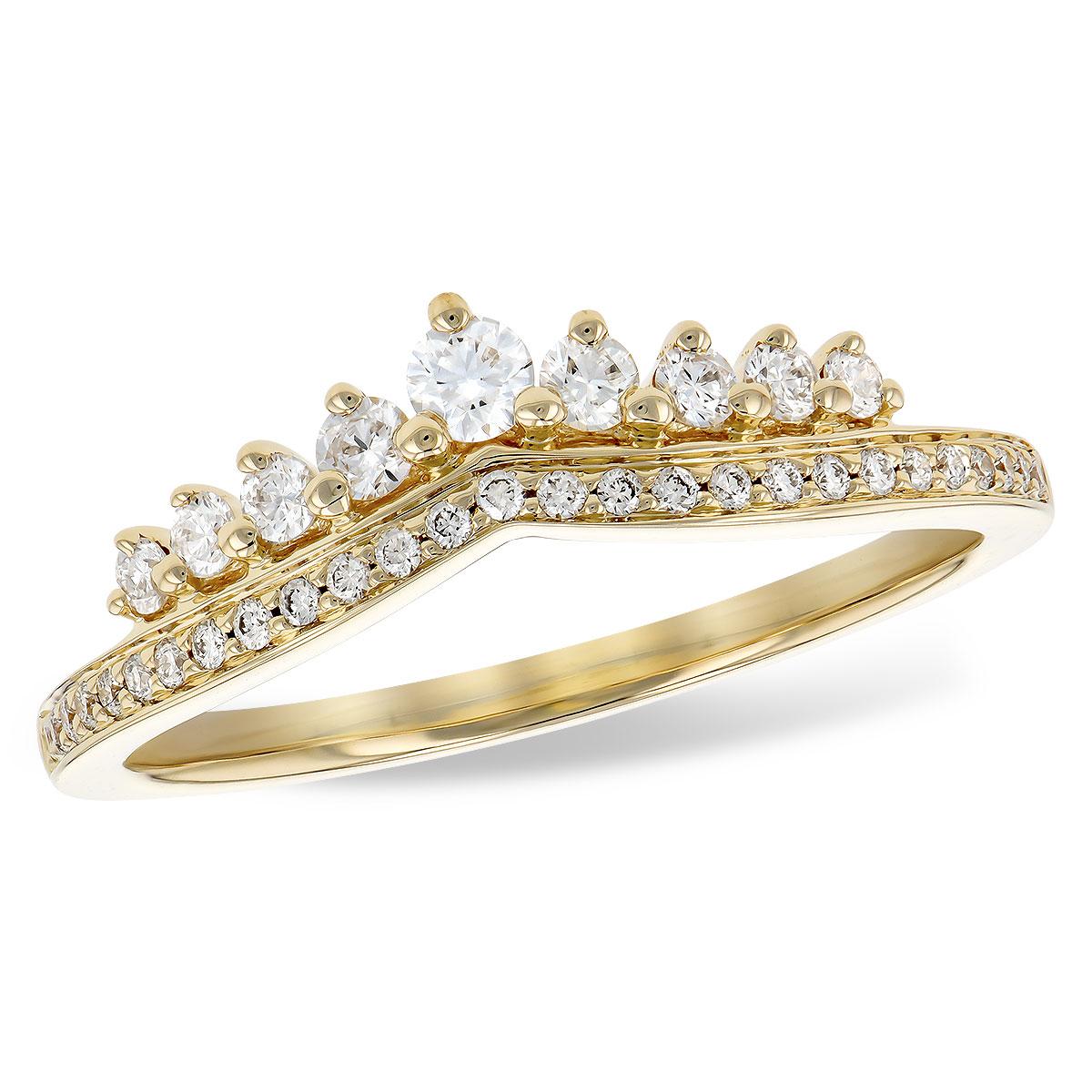14KT Gold Ladies Diamond Wrap/Guard