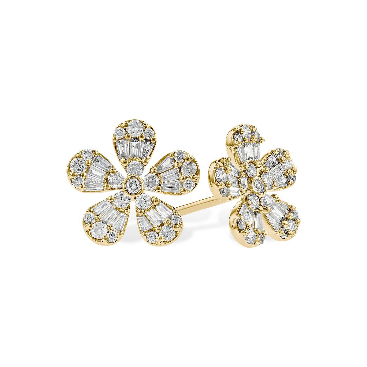 14KT Gold Diamond Earrings