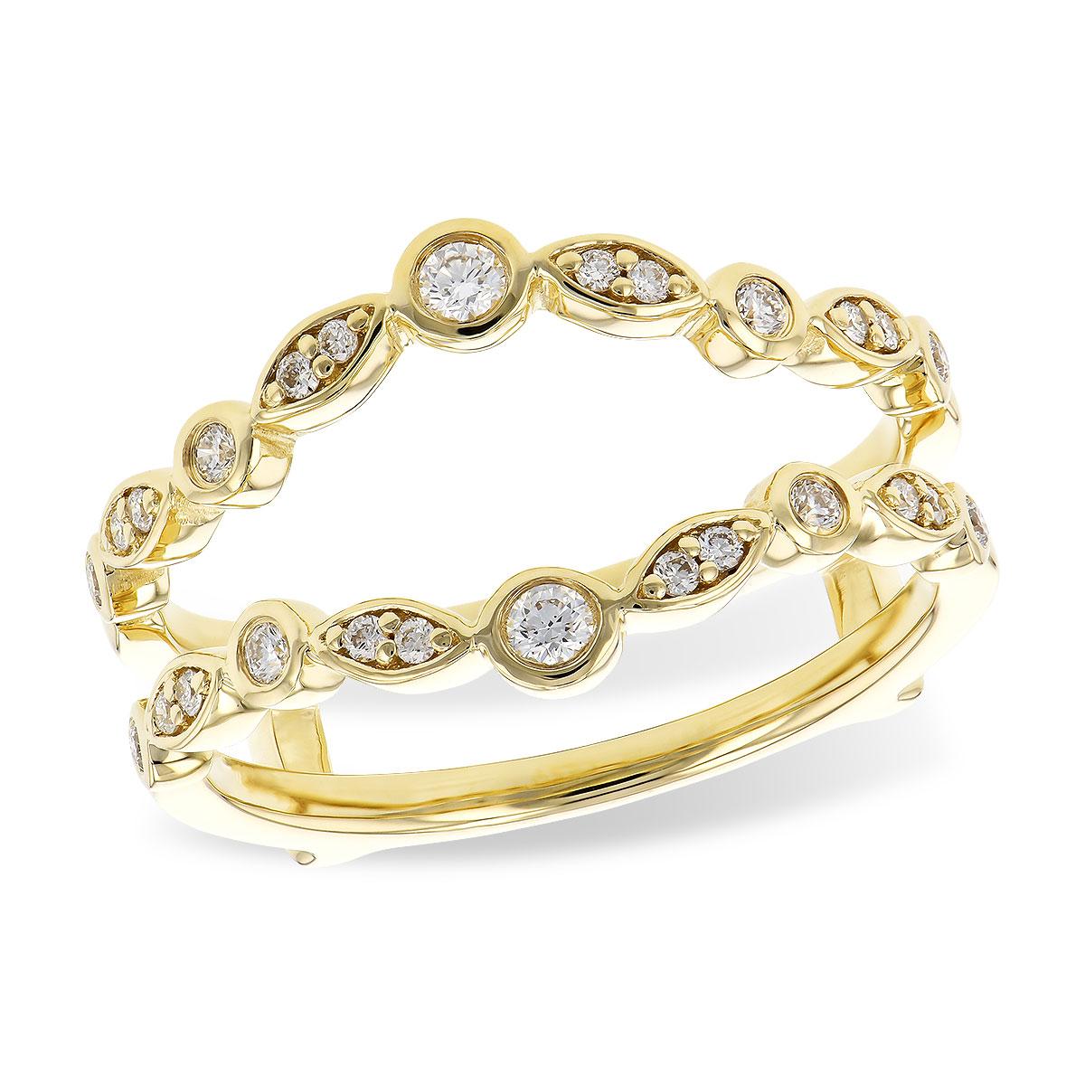 14KT Gold Ladies Diamond Wrap/Guard