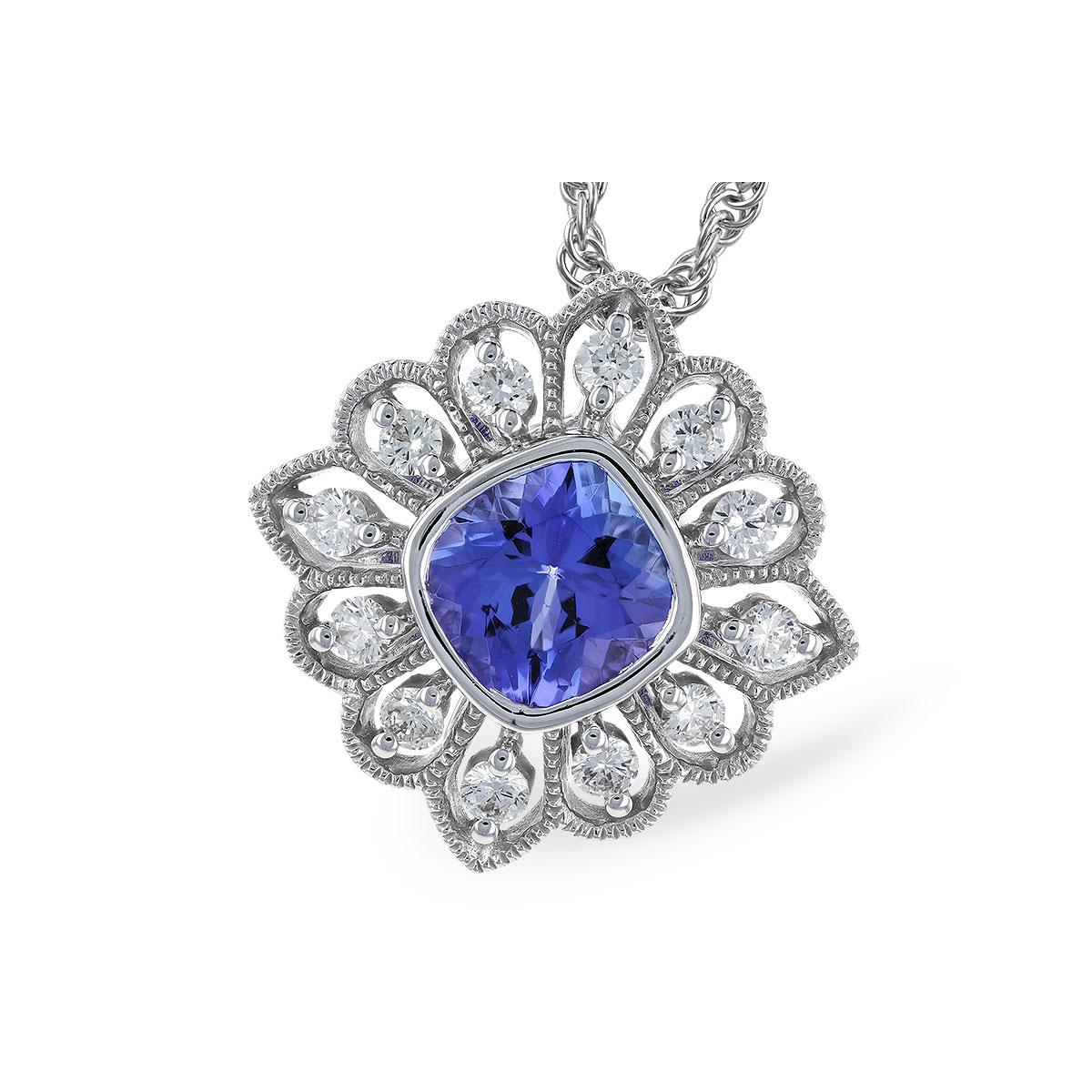 14KT Gold Tanzanite Necklace