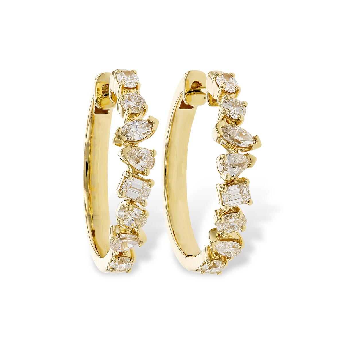 14KT Gold Diamond Earrings
