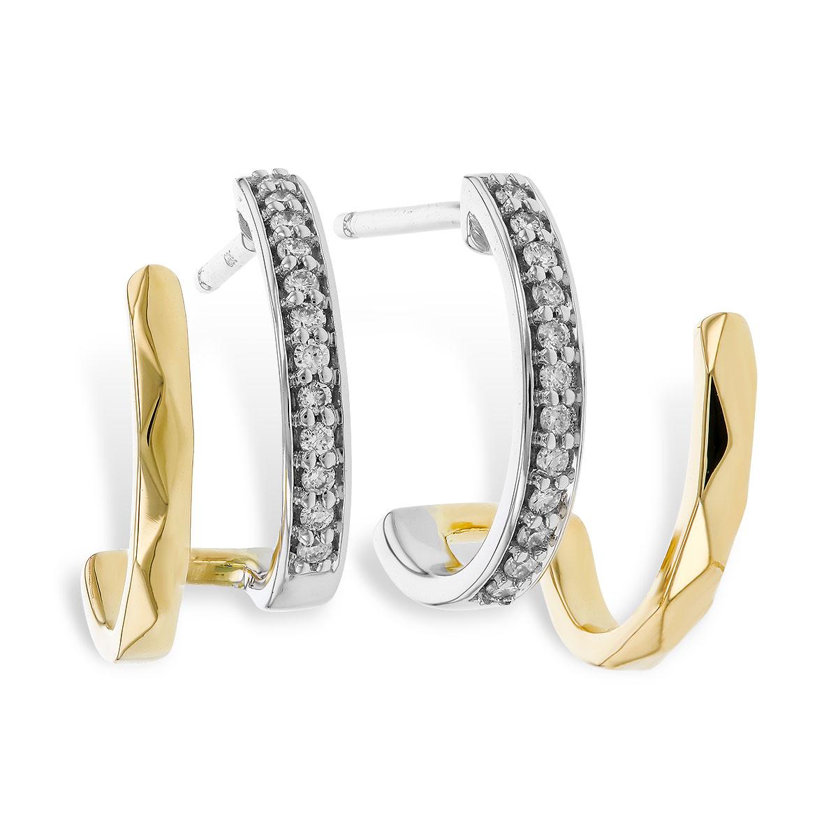 14KT Gold Diamond Earrings