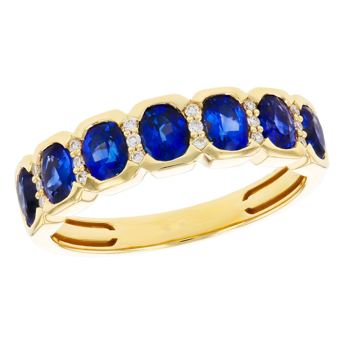 14KT Gold Ladies Sapphire Wedding Ring