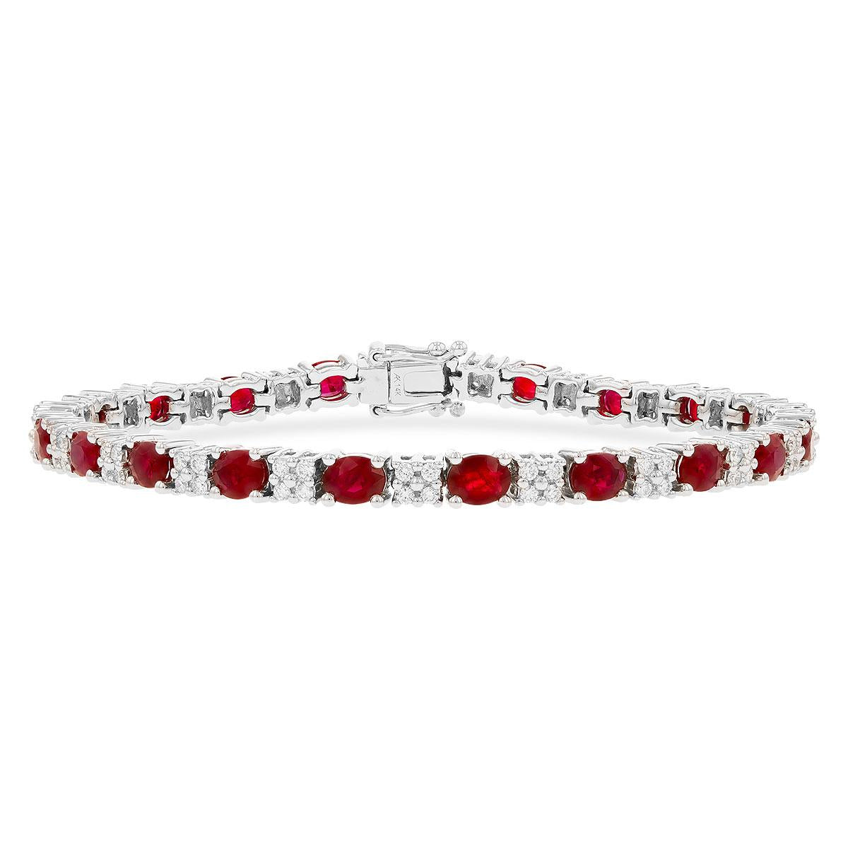 14KT Gold Ruby Bracelet